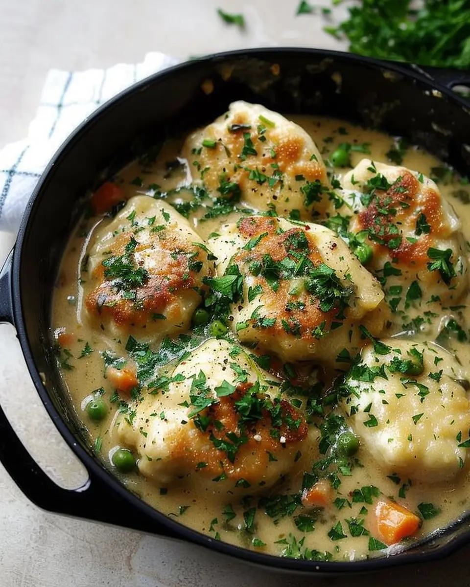 Springtime Chicken Dumplings with Hella Fresh Herbs Made Easy
