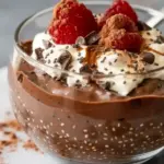 High Protein Chocolate Chia Pudding