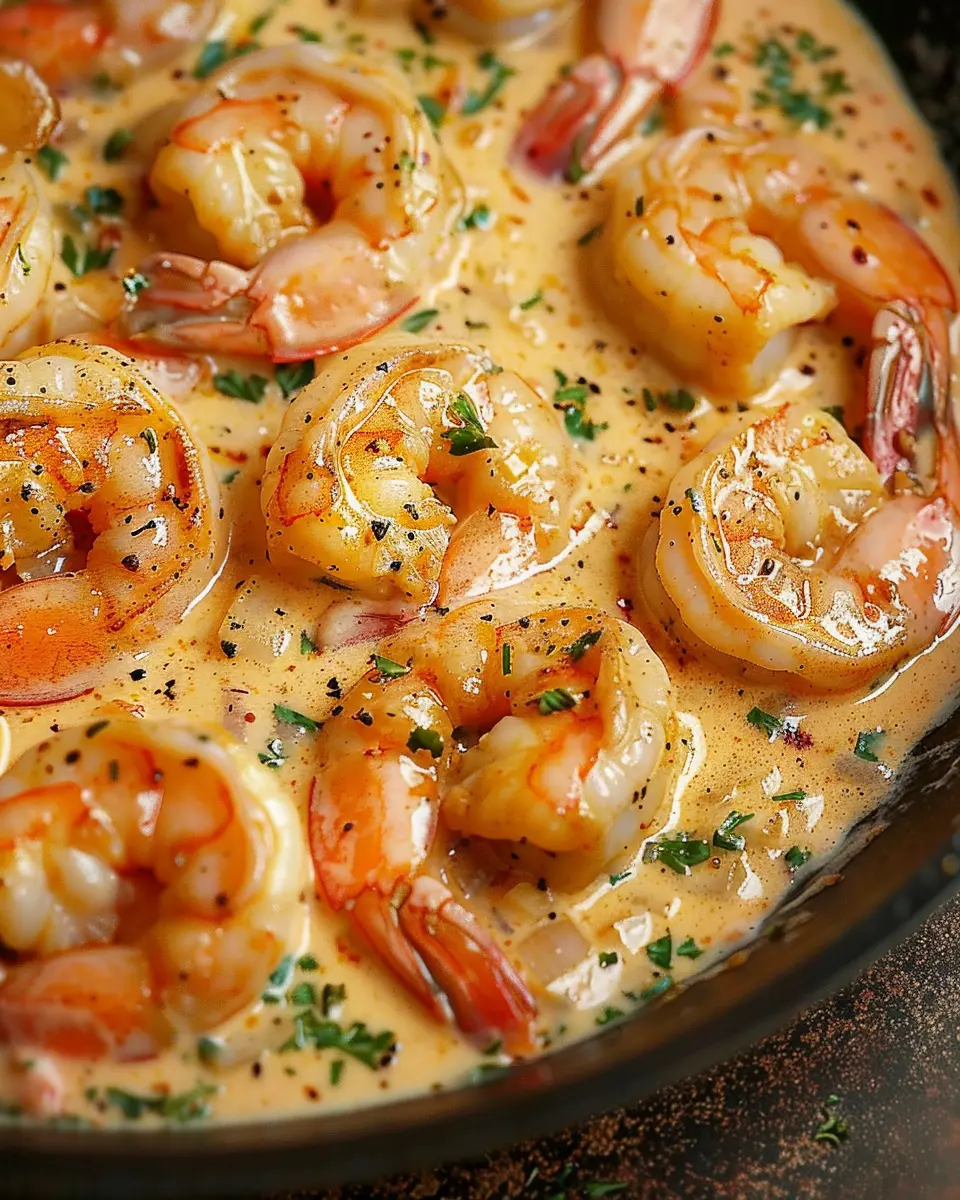 Creamy Garlic Shrimp with Turkey Bacon for an Indulgent Dinner