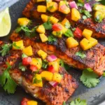 Blackened Salmon with Mango Salsa