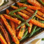 Roasted Carrots and Green Bean