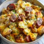 Cheesy Ranch Potatoes and Smoked Sausage