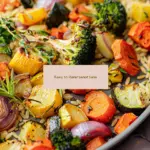 Roasted Vegetables with Orzo
