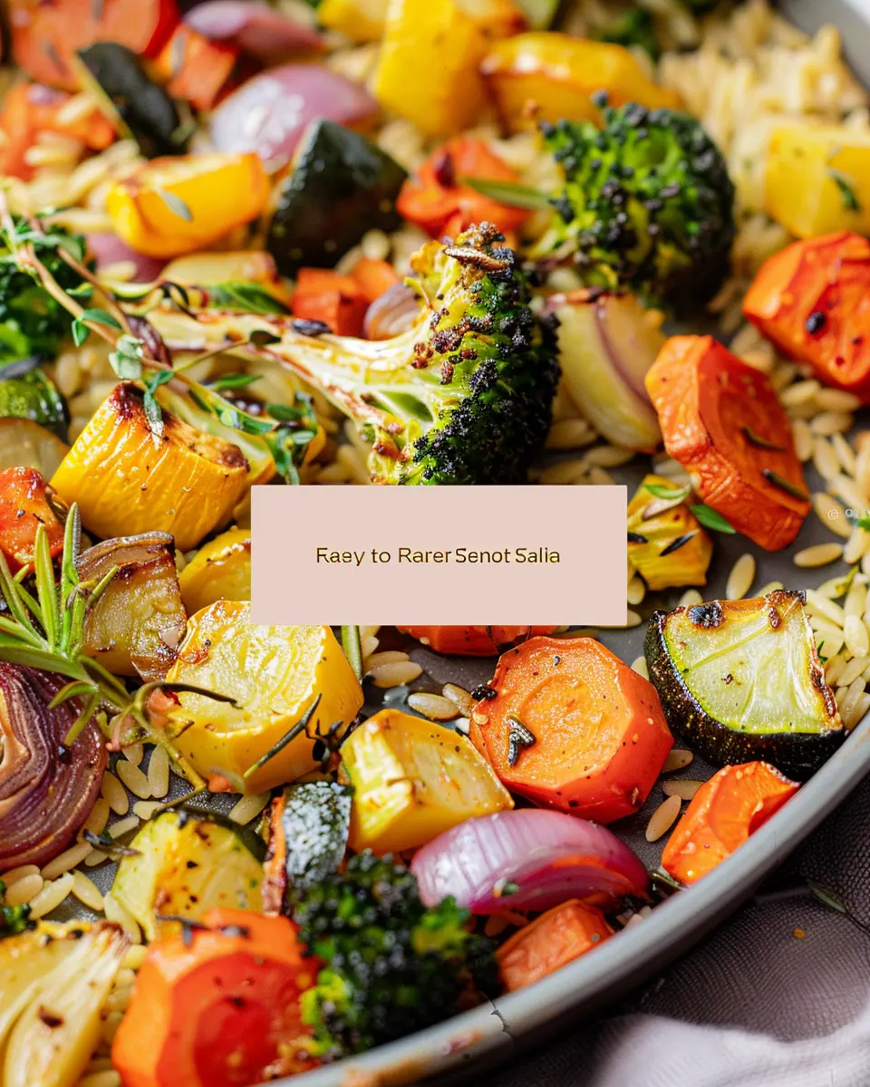 Roasted Vegetables with Orzo: A Delightfully Easy Comfort Dish