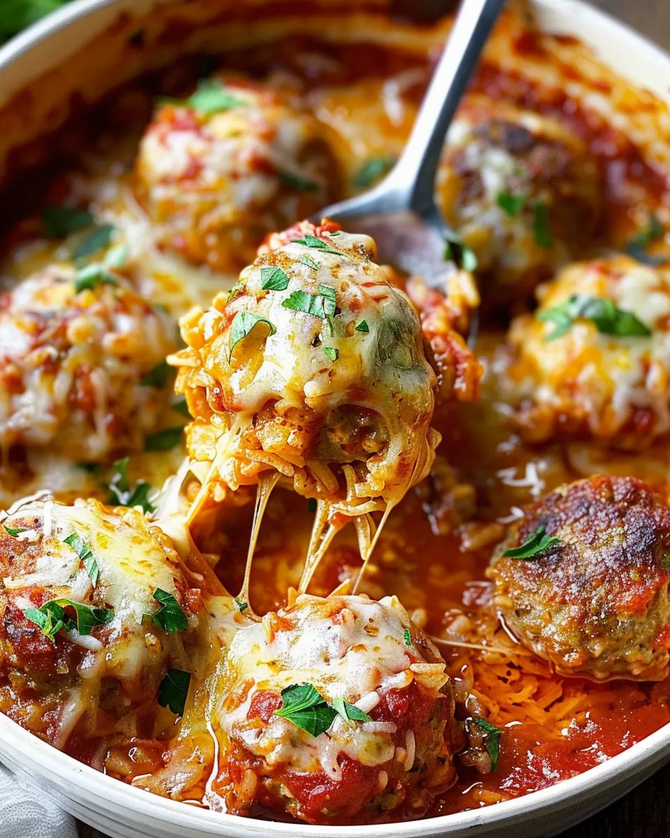 Cheesy Baked Rice Meatballs: Indulgent Turkey Bacon Delight
