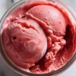 Ninja Creami strawberry sorbet