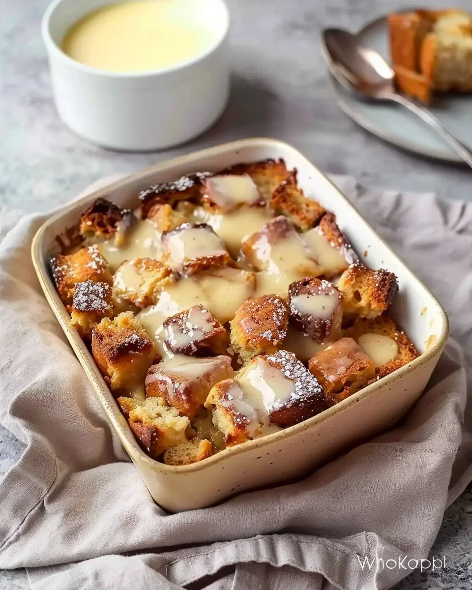 Easy Bread Pudding With Vanilla Sauce: A Cozy Indulgence at Home