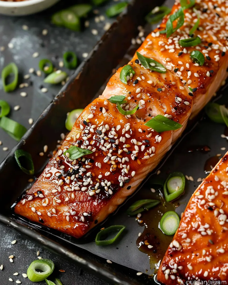 Sesame Crusted Teriyaki Salmon Recipe: Easy &amp; Flavorful Delight