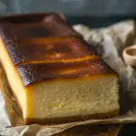 Indulgent Burnt Basque Cheesecake in a Loaf Pan