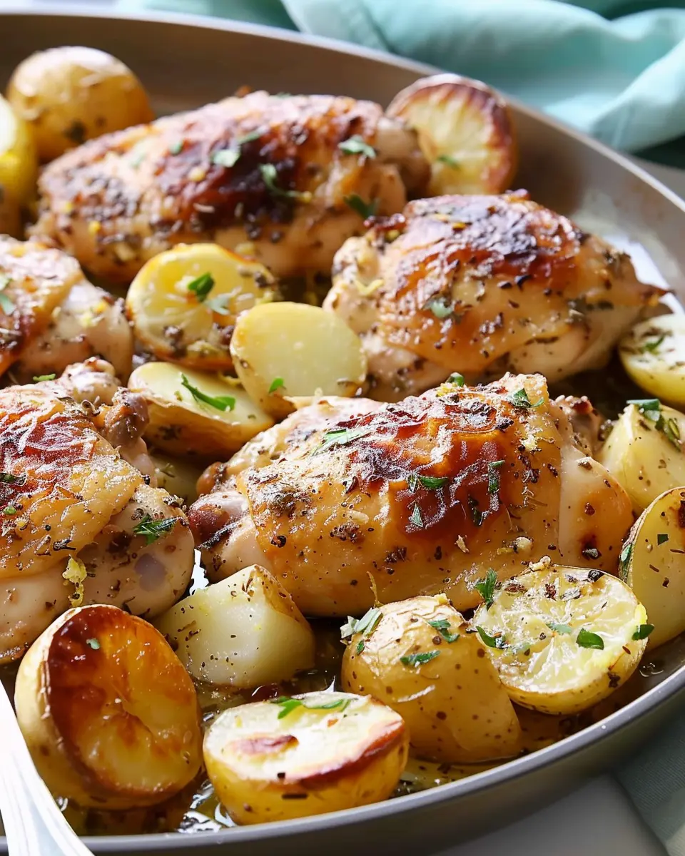 Greek Lemon Chicken and Potatoes: Easy Comfort Food Delight