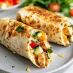 Cheesy Garlic Chicken Wraps