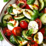 Cucumber Caprese Salad