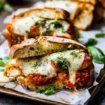 Garlic Bread Chicken Parmesan Sandwiches