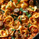 One Pan Tortellini with Sausage
