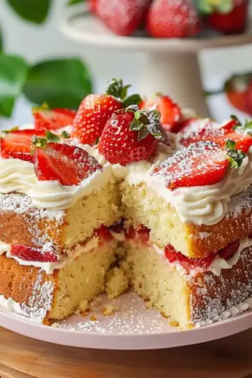 Strawberry Pound Cake
