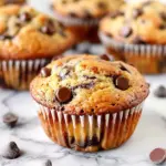 Moist Banana Chocolate Chip Muffins