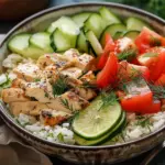 Mediterranean Lemon Dill Chicken Bowl