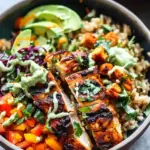 Blackened Chicken Brown Rice Bowls