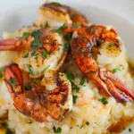Butter Poached Lobster Tails with Risotto