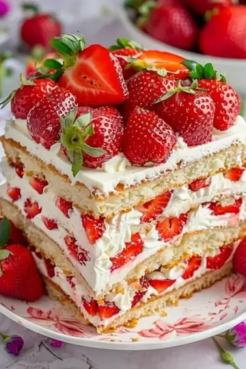 Easy Strawberry Shortcake Cake Recipe