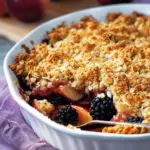 Apple and blackberry crumble